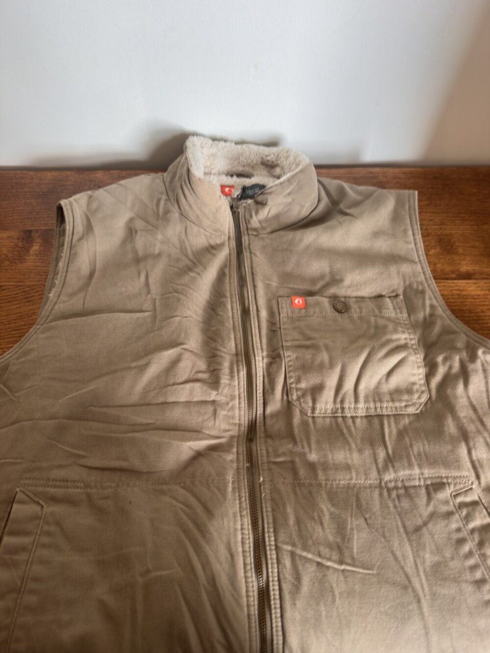 AMERICAN OUTDOORSMAN CANVAS VEST SHERPA LINED MEN'S XXL